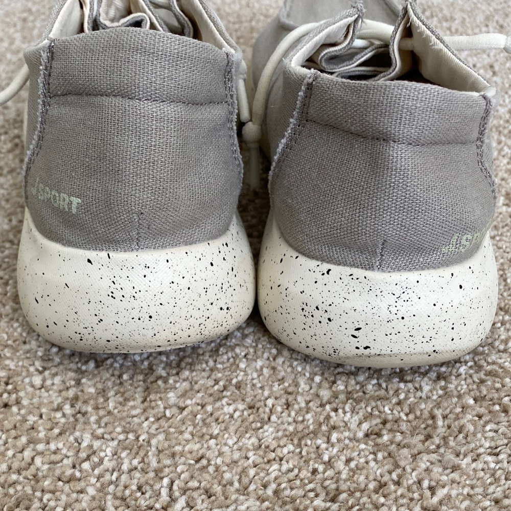 JSPORT “WENDEN” Women's Grey Canvas Boat shoes size 7.5M Coastal Nautical - Picture 3 of 7